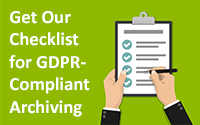 iTernity GDPR Checklist