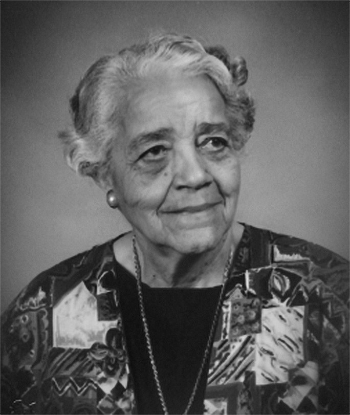 A portrait image of Dorothy Vaughan.