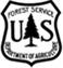 Title: Forest Service shield logo - Description: Forest Service shield with tree logo
